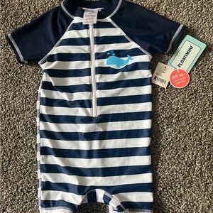 NWT Baby boys 24 month swimsuit/rashguard by Floatimini.UPF 50+